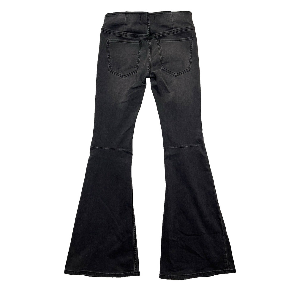 Free People Women's Low Rise Bell Bottom Jeans Y2K 90s Grunge Size 25 Short - Picture 2 of 9